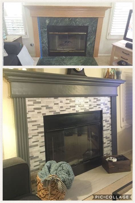 peel and stick fireplace tiles|homemade peel and stick tiles.